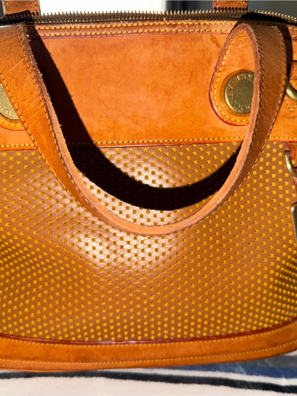 Dooney & Bourke Perforated Leather Shoulder Tote